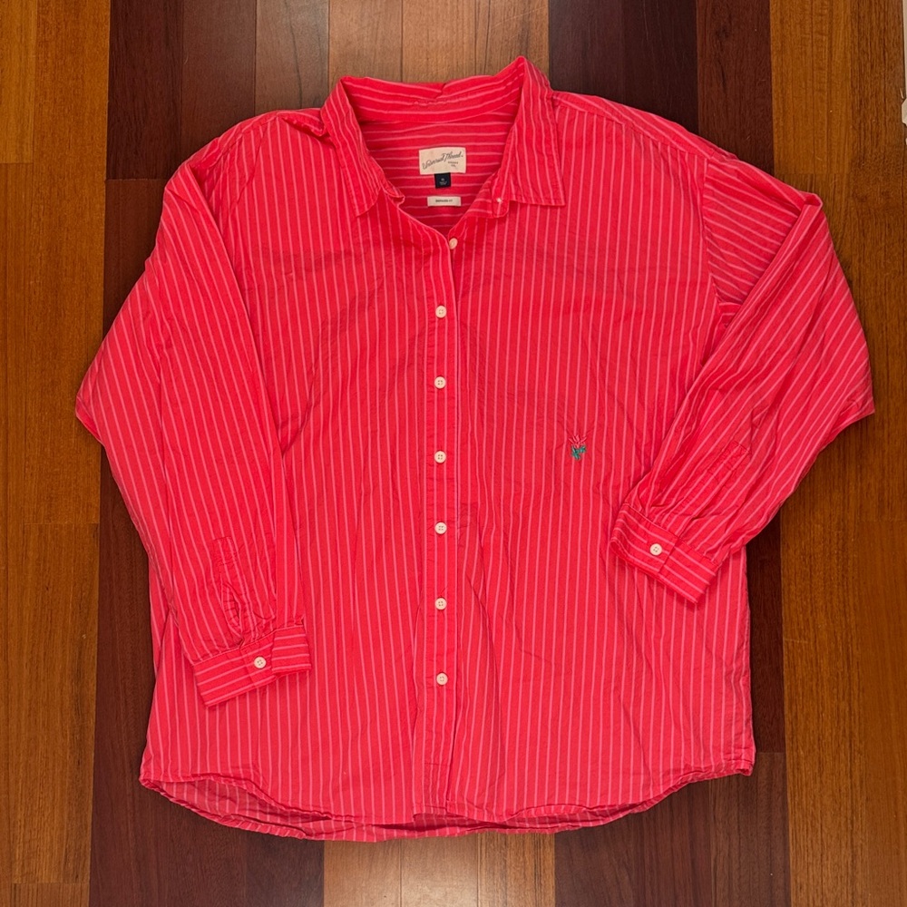 Universal Thread | Oversized Striped Button-Down … - image 1